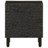 Mesitas de noche 2 uds madera maciza de mango negro 40x33x46 cm 4