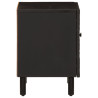 Mesitas de noche 2 uds madera maciza de mango negro 40x33x46 cm 5