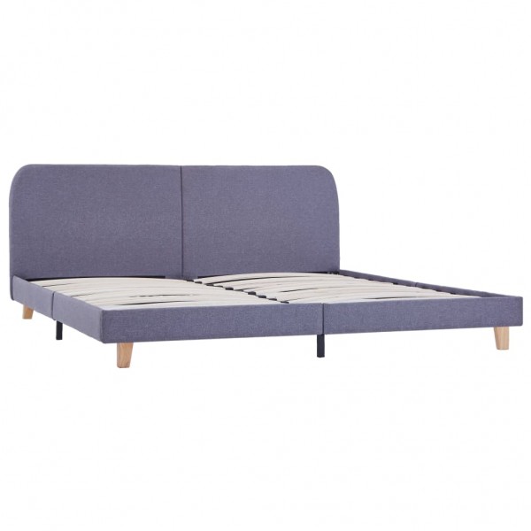 Estructura de cama de tela gris claro 180x200 cm M 2