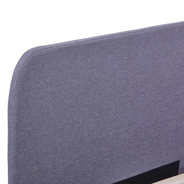 Estrutura de cama em tecido 180x200 cm cinzento-claro M 5