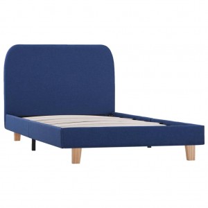 Estrutura de cama 90x200 cm tecido azul H