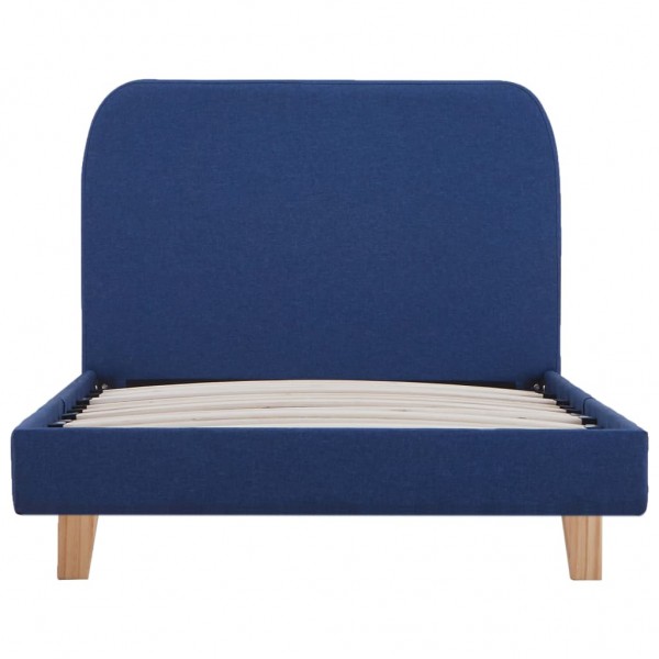 Estrutura de cama 90x200 cm tecido azul M 3
