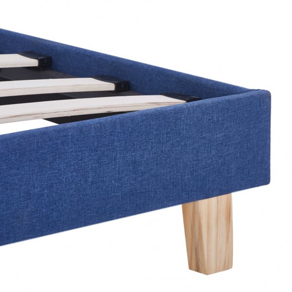 Estrutura de cama 90x200 cm tecido azul M 5
