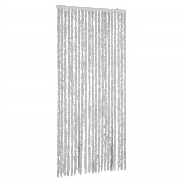 Cortina anti-insetos 90x220 cm chenille cinzento M 2