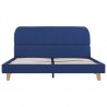 Estrutura de cama 140x200 cm tecido azul 3