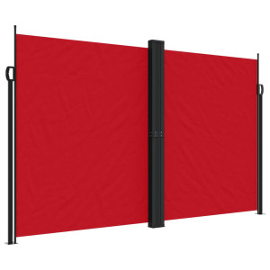 Toldo lateral retráctil rojo 200x600 cm H