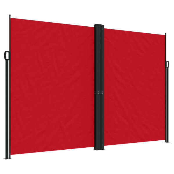 Toldo lateral retráctil rojo 220x600 cm M 2