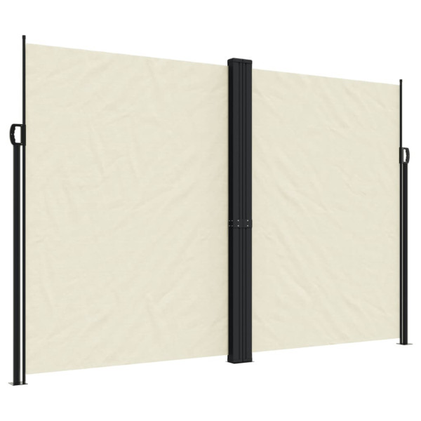 Toldo lateral retráctil crema 220x600 cm M 2