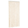 Cortina antimoscas chenilla beige y blanco 90x220 cm 2