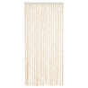 Cortina antimoscas chenilla beige y blanco 90x220 cm 3