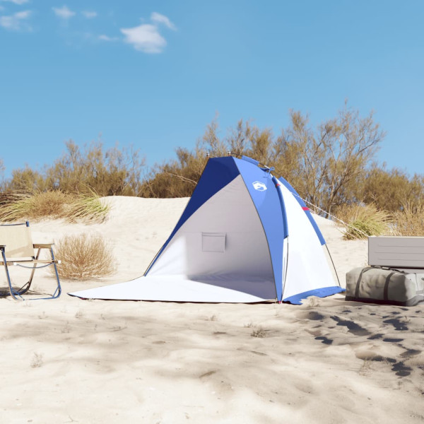 Tenda de praia 268x223x125 cm poliéster 185T azul-ciano M 3