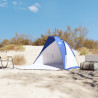 Tenda de praia 268x223x125 cm poliéster 185T azul-ciano 3