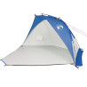 Tenda de praia 268x223x125 cm poliéster 185T azul-ciano 4
