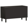 Mueble de TV madera maciza de mango negro 80x31x46 cm 5