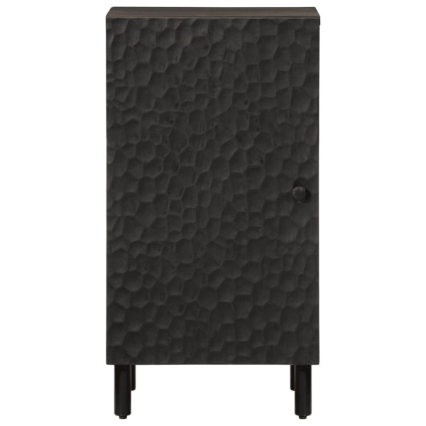 Aparador madera maciza de mango negro 40x33x75 cm M 3