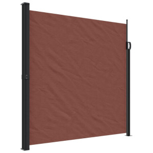Toldo lateral retráctil marrón 200x500 cm H