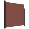 Toldo lateral retrátil 200x500 cm castanho 2