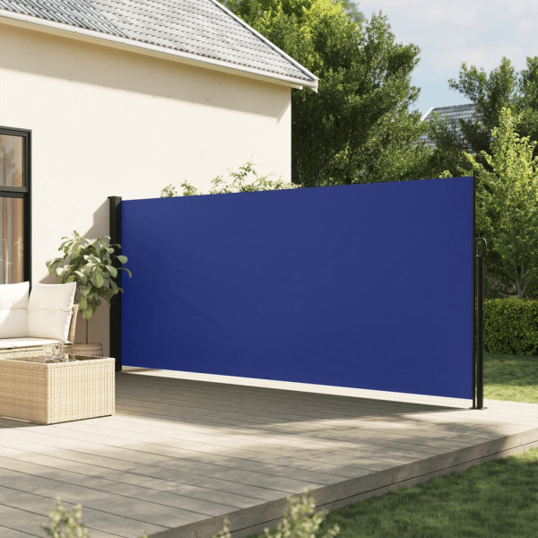 Toldo lateral retráctil azul 160x600 cm D