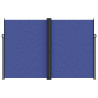 Toldo lateral retráctil azul 220x600 cm 3