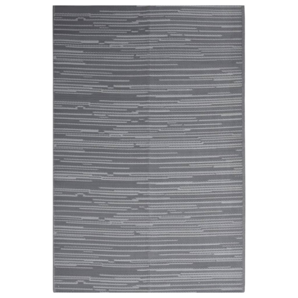 Alfombra de exterior PP gris antracita 140x200 cm M 2