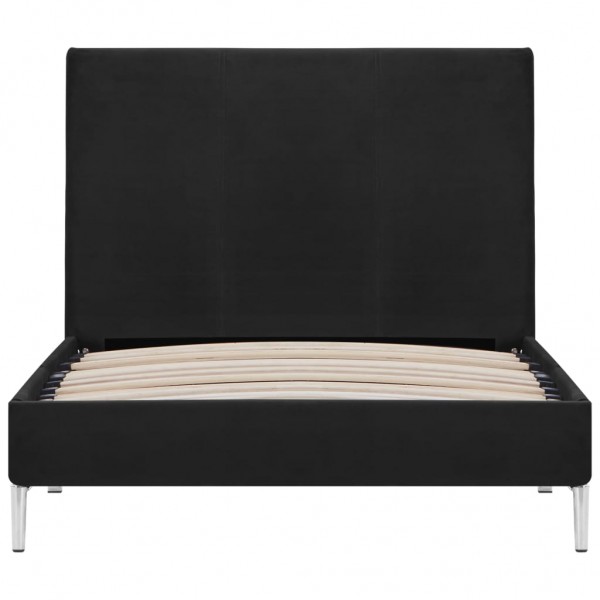 Estrutura de cama 90x200 cm tecido preto M 3