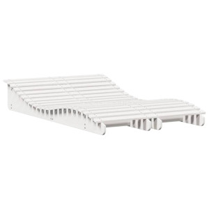 Espreguiçadeiras 2 pcs 205x60x31.5 cm pinho maciço branco H