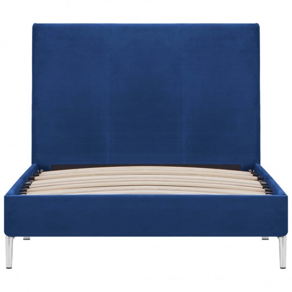 Estrutura de cama 90x200 cm tecido azul M 3
