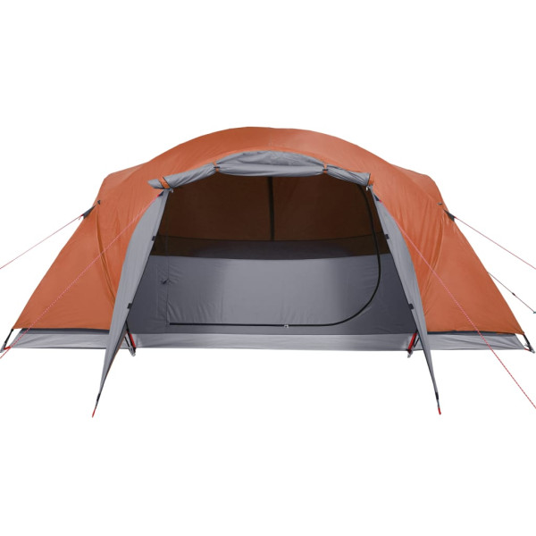 Tenda familiar ventilação cruzada 8 pessoas impermeável laranja M 5