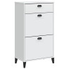 Mueble zapatero VIKEN madera maciza de pino blanco 4