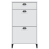 Mueble zapatero VIKEN madera maciza de pino blanco 5