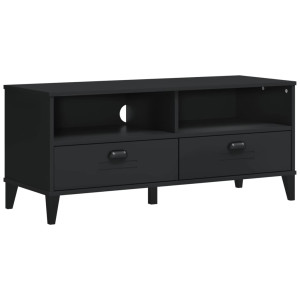 Mueble de TV VIKEN madera maciza de pino negro H