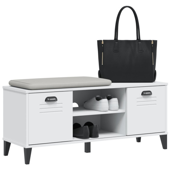 Sapateira VIKEN 106x35x45 cm derivados de madeira branco M 4