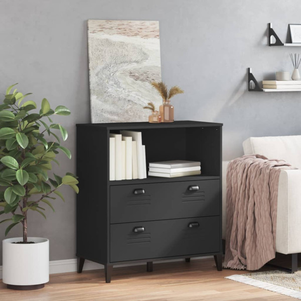 Estante VIKEN 80x40x90 cm derivados de madeira preto M 3