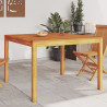 Mesa de comedor de jardín madera maciza de acacia 110x110x75 cm 1