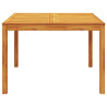 Mesa de comedor de jardín madera maciza de acacia 110x110x75 cm 4