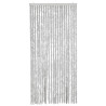 Cortina anti-insetos 100x220 cm chenille cinzento 3