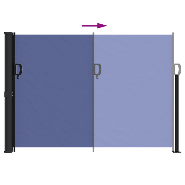 Toldo lateral retrátil 140x300 cm azul M 5