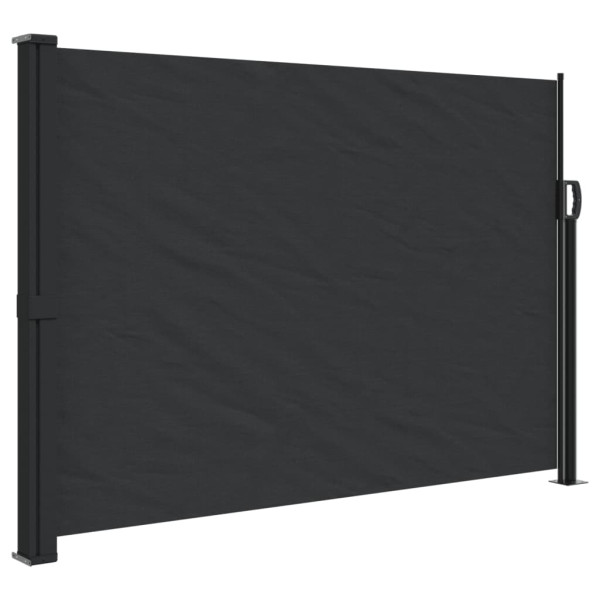 Toldo lateral retráctil negro 140x300 cm M 2