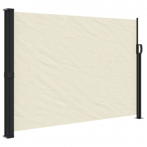 Toldo lateral retráctil crema 140x500 cm M 2