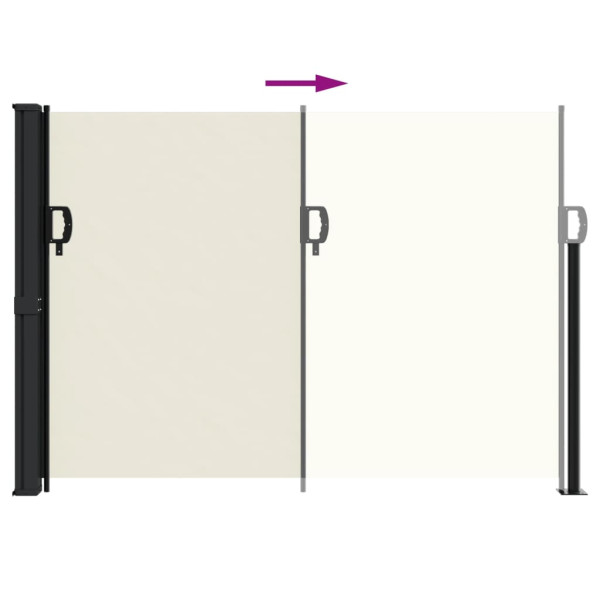 Toldo lateral retrátil 140x500 cm cor creme M 5