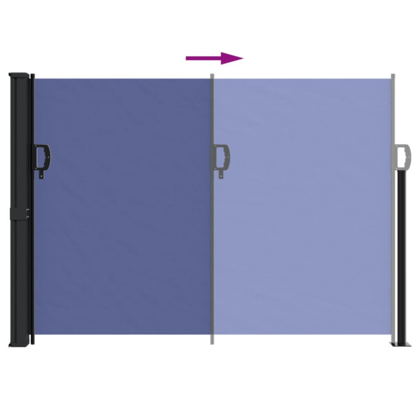 Toldo lateral retráctil azul 140x600 cm M 5