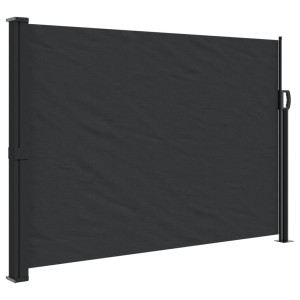 Toldo lateral retrátil 140x600 cm preto H