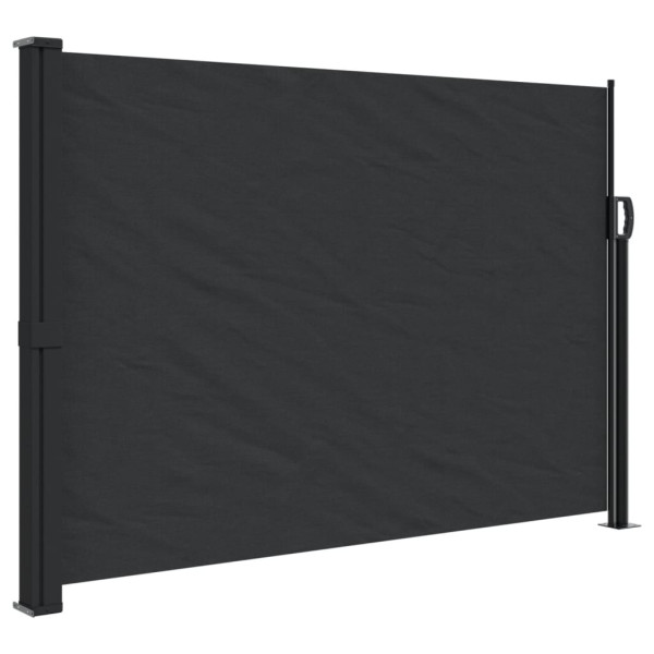 Toldo lateral retráctil negro 140x600 cm M 2