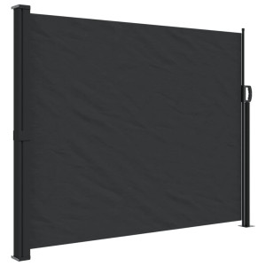 Toldo lateral retrátil 160x600 cm preto H