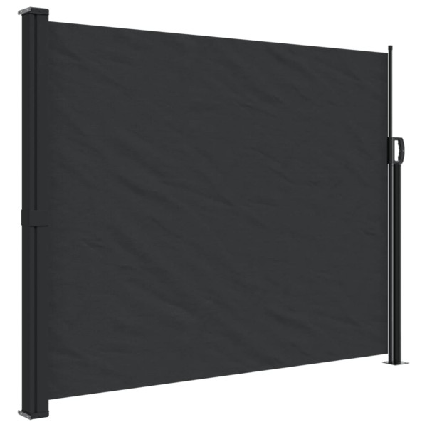 Toldo lateral retrátil 160x600 cm preto M 2