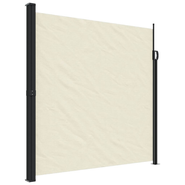 Toldo lateral retráctil crema 200x600 cm M 2