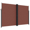 Toldo lateral retrátil 220x1200 cm castanho 2
