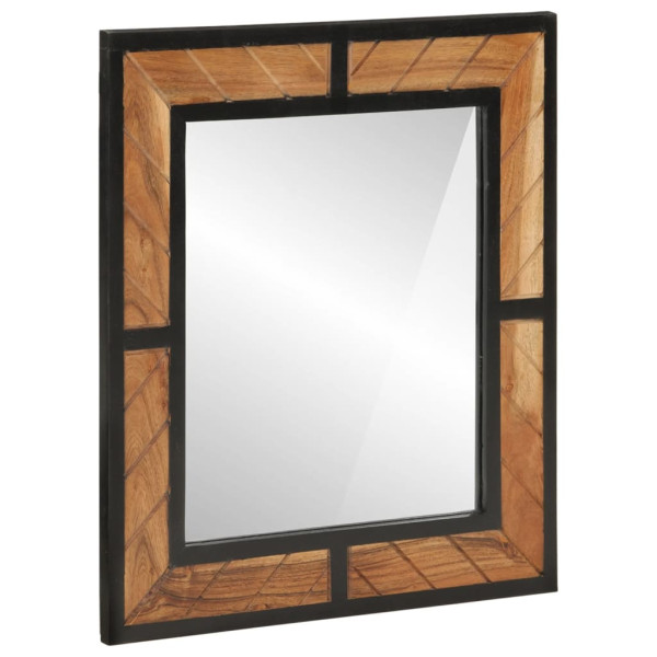 Móveis de casa de banho conjunto 3 pcs madeira maciça acacia e ferro M 5