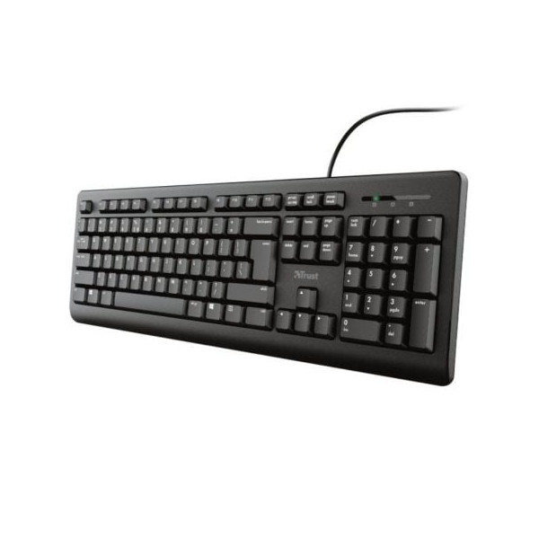Teclado Trust TK-150 preto M 3