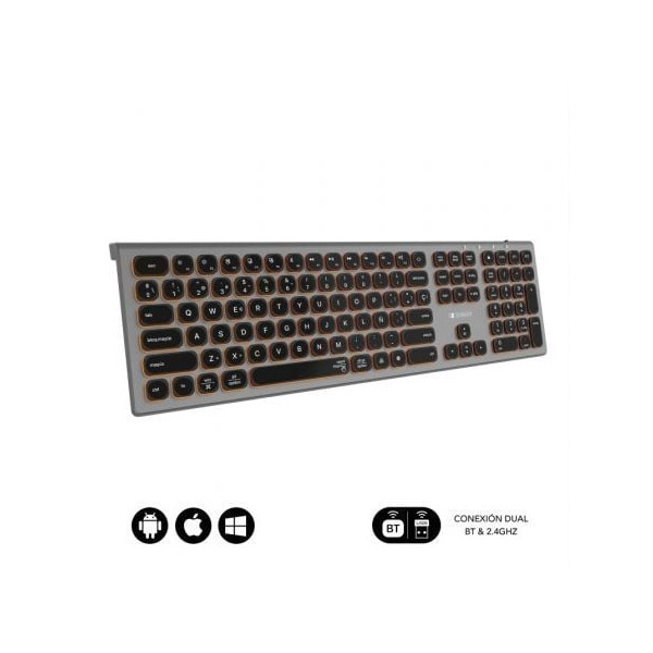 Teclado sem fio Subblim SUBKB-3MIE310/ cinza M 2